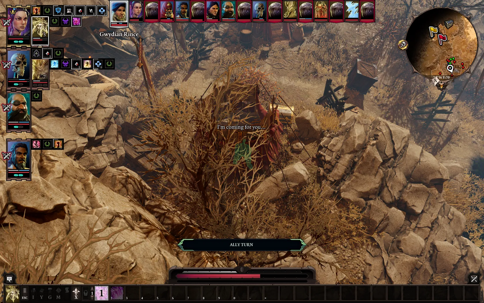 A man trapped behind a box says "I&#x27;m coming for you."