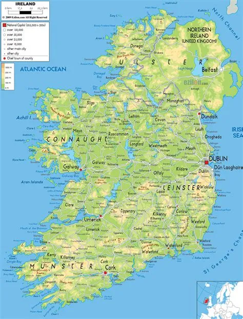 A map of Ireland